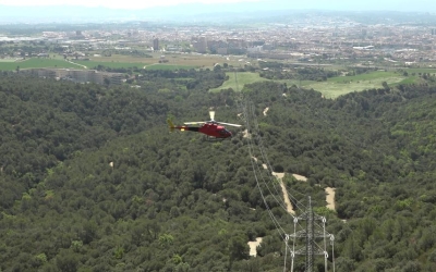 Un moment del simulacre sobre la prevenció d'incencis al bosc | Ràdio Sabadell