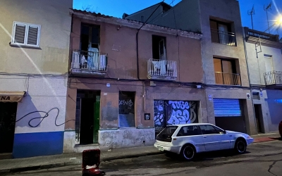 Habitatge afectat per un incendi