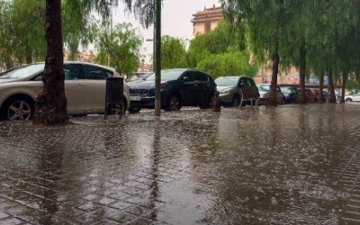 Pluja forta a Sabadell