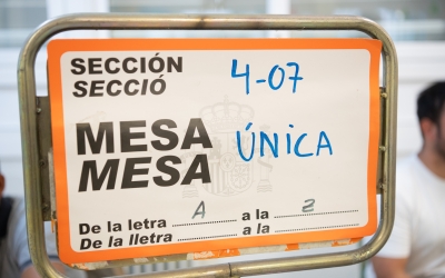 Mesa electoral de les eleccions al Parlament