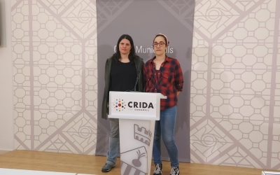 Aurora Murillo i Anna Lara durant la roda de premsa