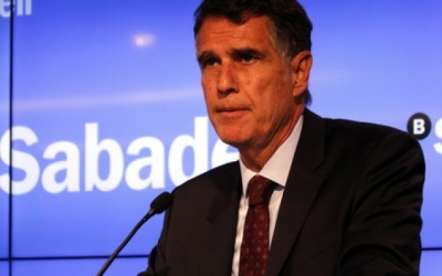 Jaume Guardiola en una imatge mentre era conseller delegat de Banc Sabadell