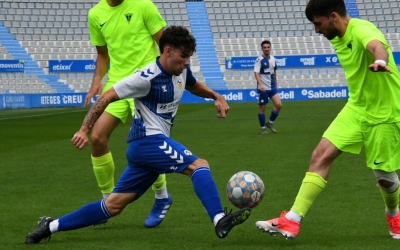 Bustamante, en el partit de la temporada passada a la Nova Creu Alta | CES