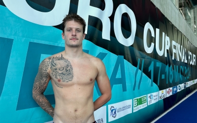 Cabanas, aquest matí a la piscina Zdravko-Ciro Kovacic | Pau Vituri