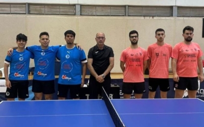 Khidasheli, Casadevall i Bocanegra, a l'esquerre de la imatge | CNS Tennis Taula