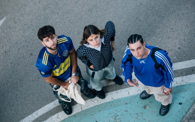 Flashy Ice Cream i Mushkaa durant la gravació del seu videoclip a Sabadell