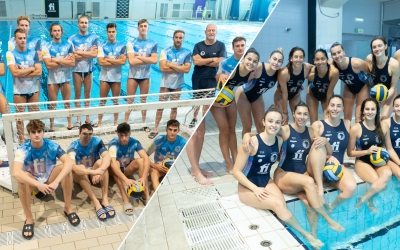 Les dues plantilles de l'Astralpool, durant els 'media day' d'aquest curs | Roger Benet