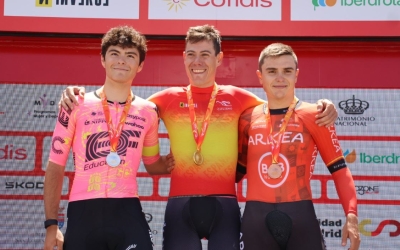 David de la Cruz, al podi | RFEC