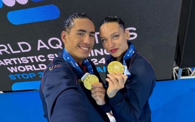 González i Garcia, amb la medalla a Markham | @emma.garcia13