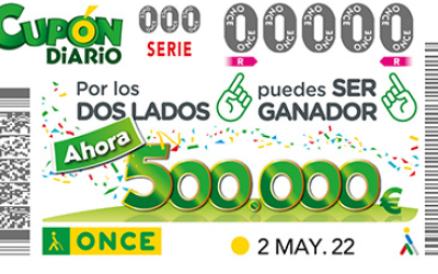 Imatge del cupó diari de l'ONCE