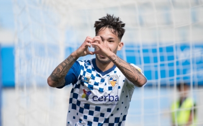 Astals, celebrant el gol marcat aquesta passada temporada contra el Teruel | Roger Benet