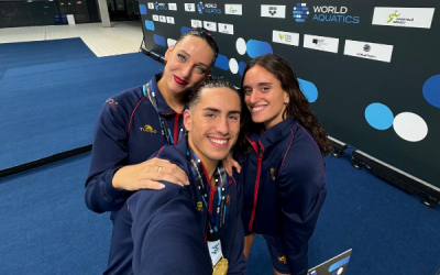 Garcia, González i Mireia Hernández, l'altra integrant del duet mixt | RFEN