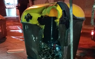 Contenidor del plàstic cremat | Cedida