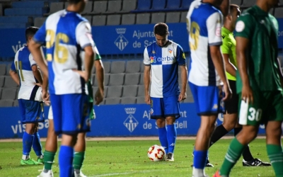 Sergio Cortés, abans de marcar el gol de falta a la Copa Federació | CES