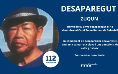 Localitzat amb vida l'home desaparegut al Ripoll