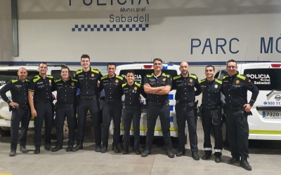 Els agents de Sabadell desplaçats a València | Ajuntament de Sabadell