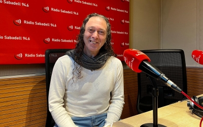 David Romera als estudis de Radio Sabadell