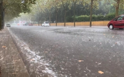 Un dia de pluja a Sabadell | Arxiu