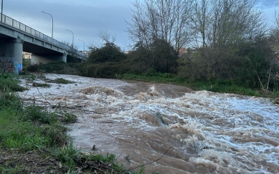 Així baixa el riu Ripoll després de les últimes pluges | Pau Vituri