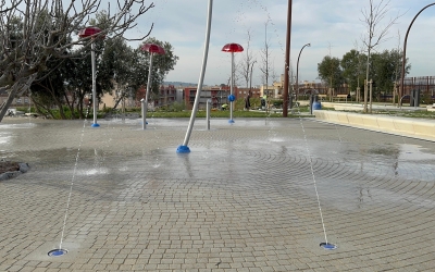 Jocs d'aigua del nou Parc de les Aigües | Cedida