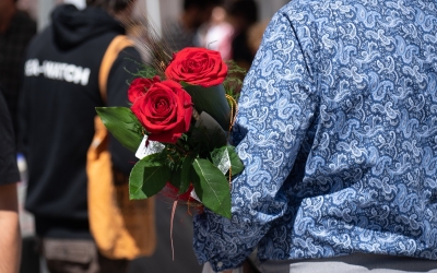 Les roses vermelles són les més venudes per Sant Jordi | Roger Benet